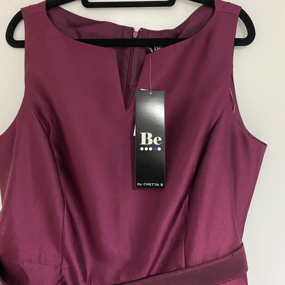 Be by CHETTA B Sleeveless Belted Evening Gown - Picture 5 of 6